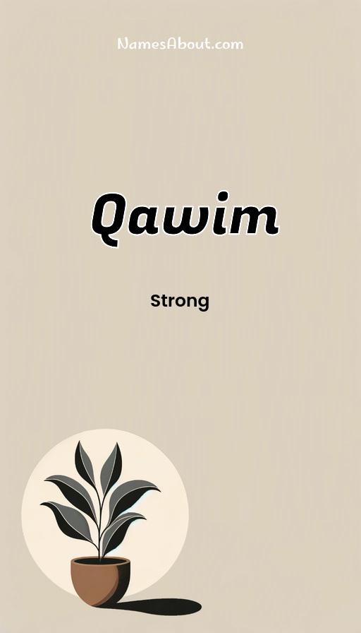 Meaning of Qawim