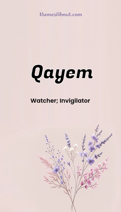 Meaning of Qayem