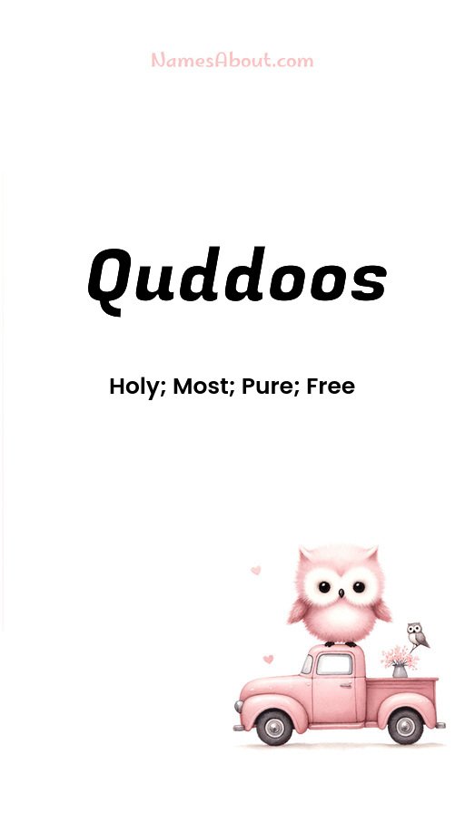 Meaning of Quddoos