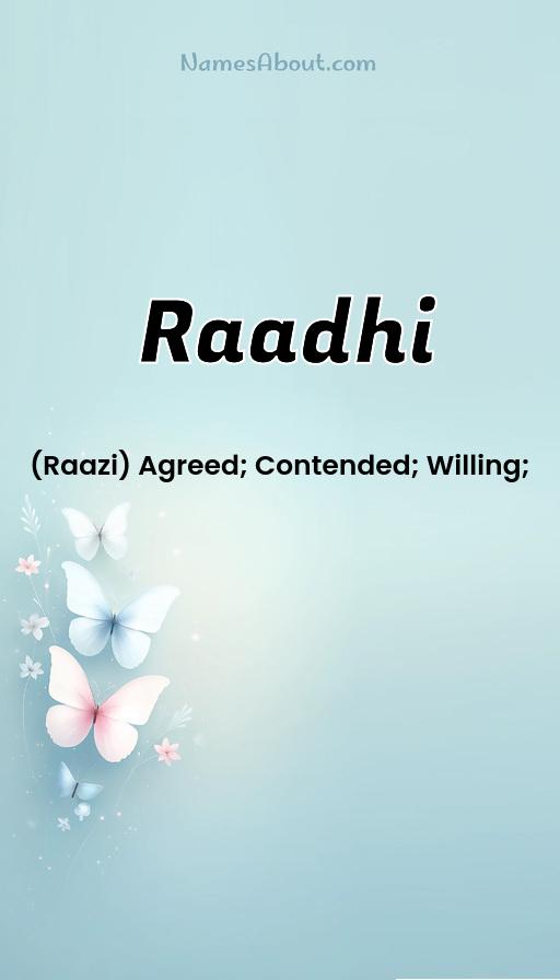 Illustration of Raadhi