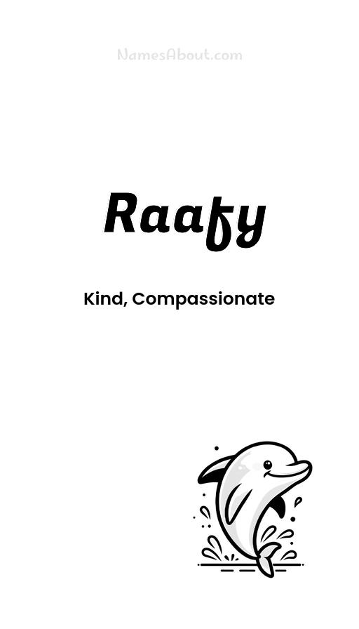 Raafy name and meaning