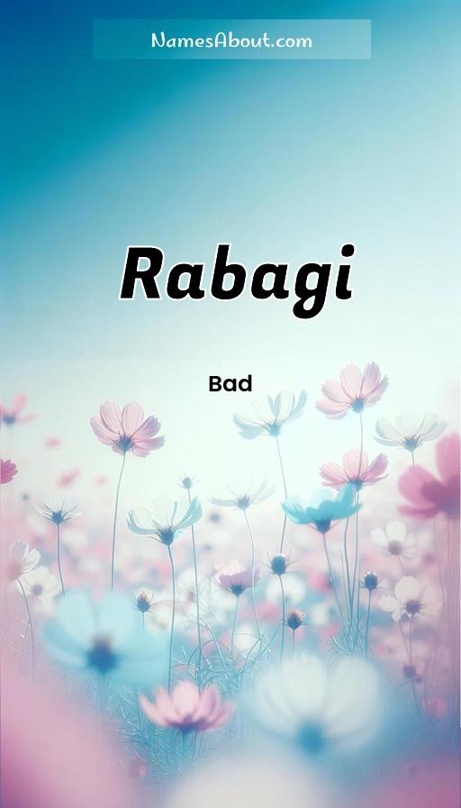 Rabagi name and meaning