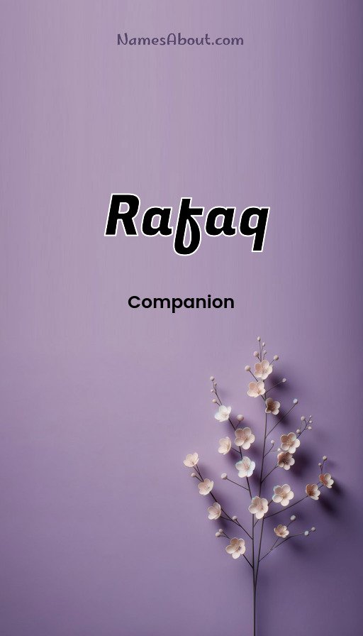 Meaning of Rafaq