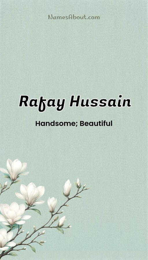 Meaning of Rafay Hussain