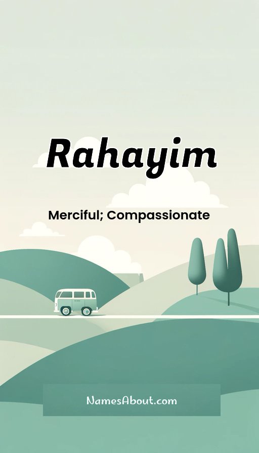 Meaning of Rahayim