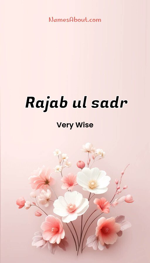 Meaning of Rajab ul sadr