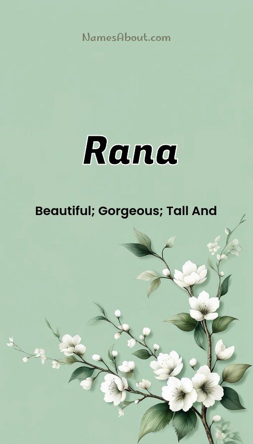 Meaning of Rana