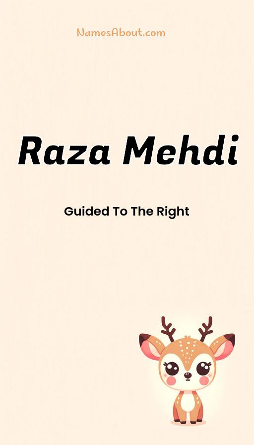 Raza Mehdi name and meaning