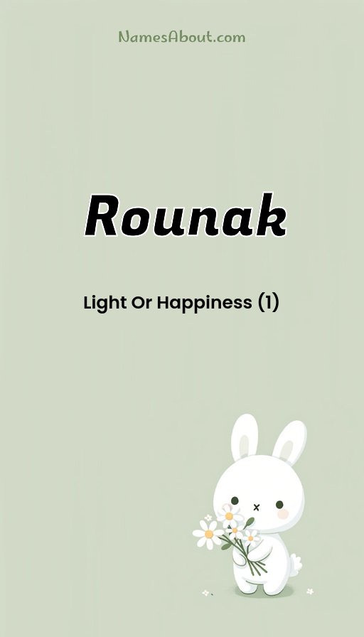 Meaning of Rounak