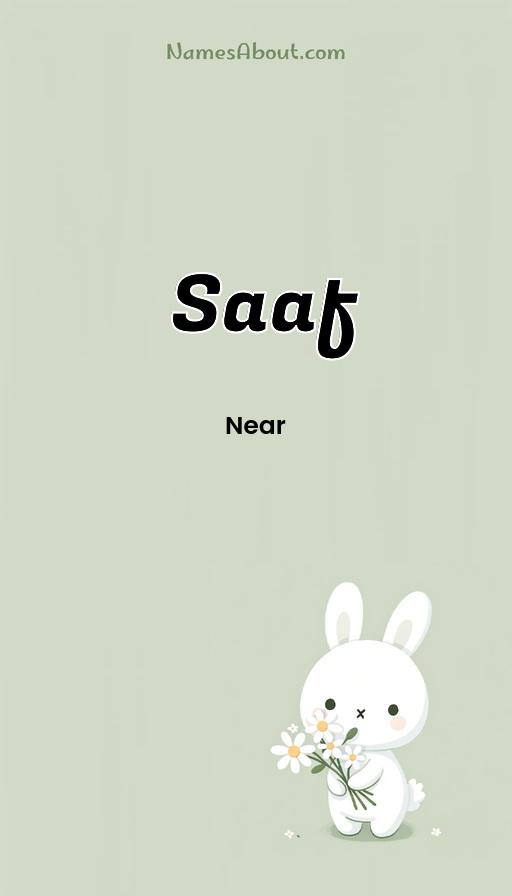 Saaf name and meaning