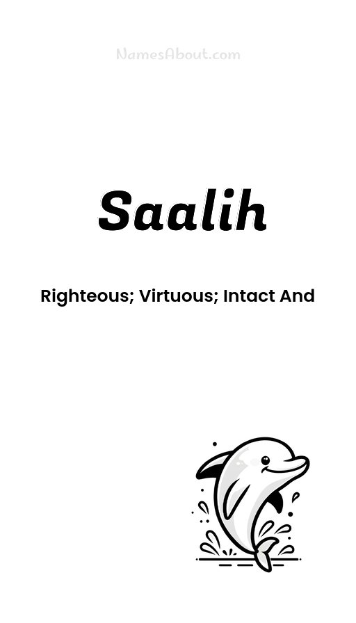 Meaning of Saalih