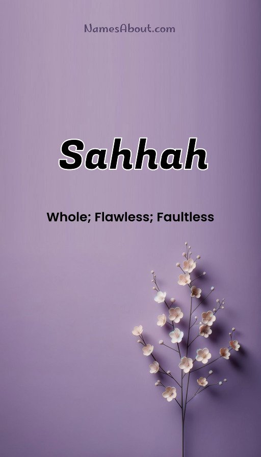 Meaning of Sahhah