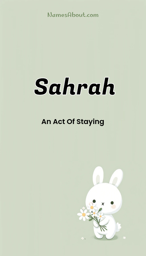 Meaning of Sahrah