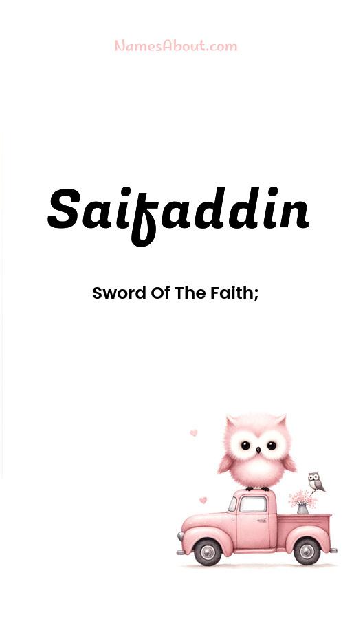 Meaning of Saifaddin