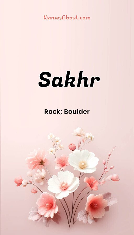 Meaning of Sakhr