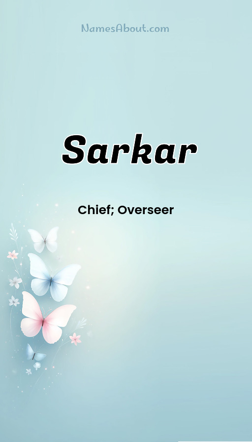 Meaning of Sarkar