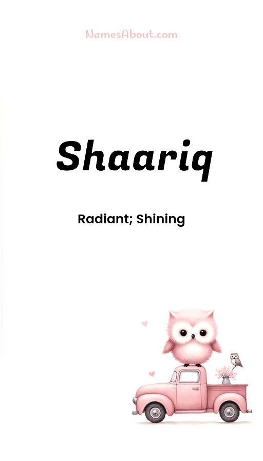 Meaning of Shaariq