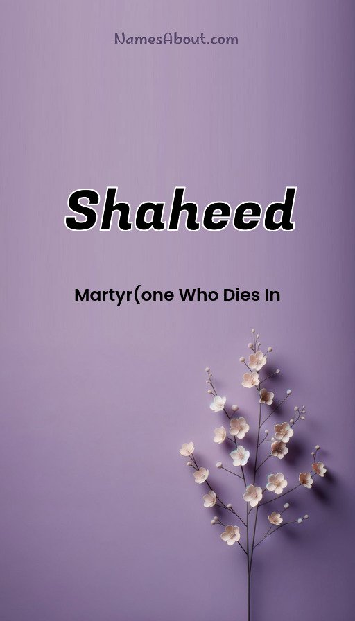 Meaning of Shaheed