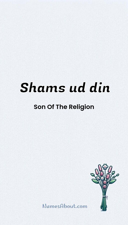 Meaning of Shams ud din