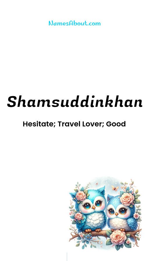 Meaning of Shamsuddinkhan