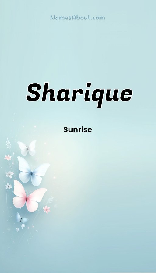 Meaning of Sharique