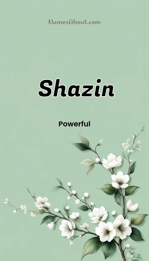 Meaning of Shazin