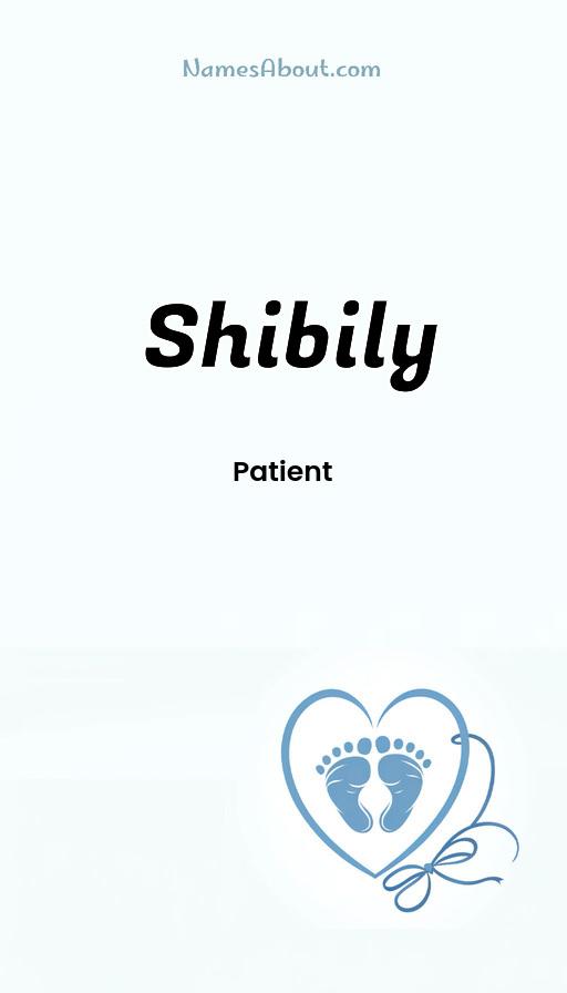 Shibily name and meaning