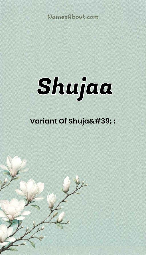 Shujaa name and meaning