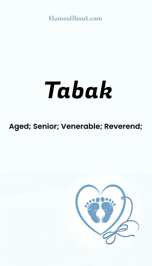 Meaning of Tabak