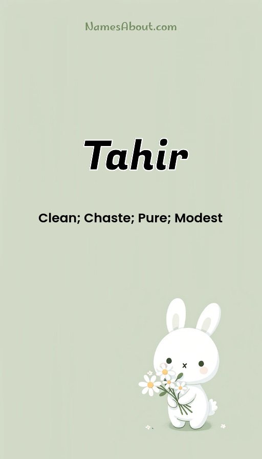 Meaning of Tahir