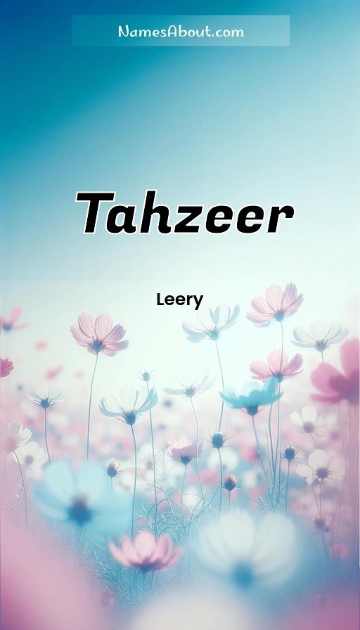 Meaning of Tahzeer