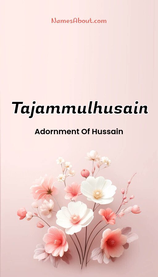 Meaning of Tajammulhusain