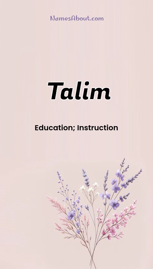 Meaning of Talim
