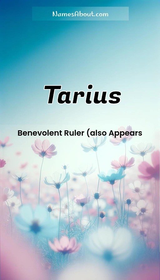 Meaning of Tarius