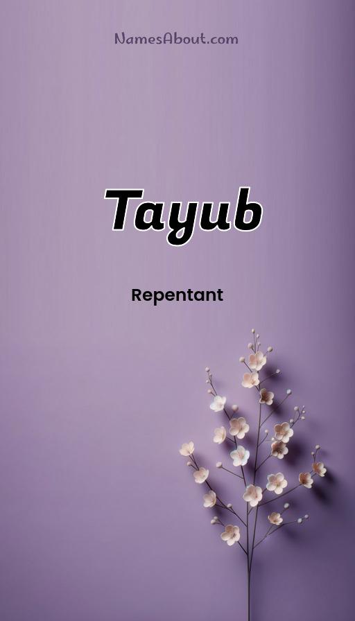 Tayub name and meaning