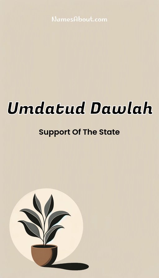 Meaning of Umdatud dawlah