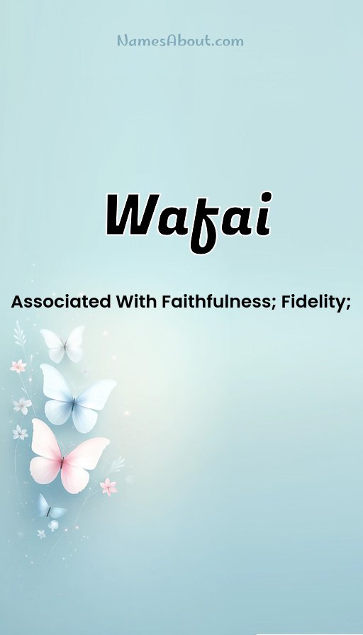 Meaning of Wafai