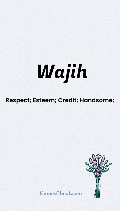 Meaning of Wajih