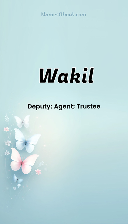 Meaning of Wakil