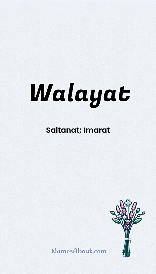 Meaning of Walayat