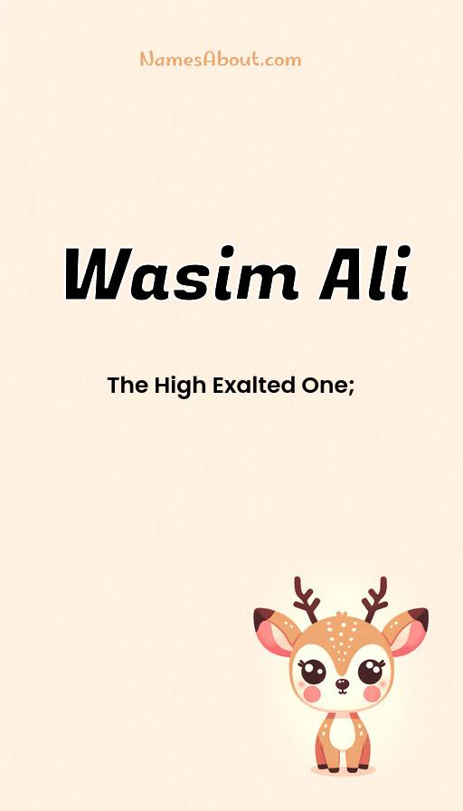 Wasim Ali name and meaning