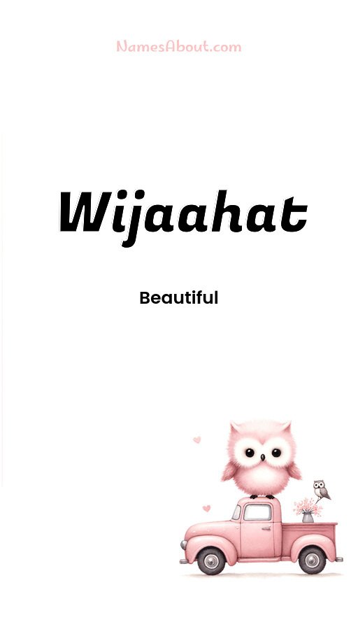 Meaning of Wijaahat