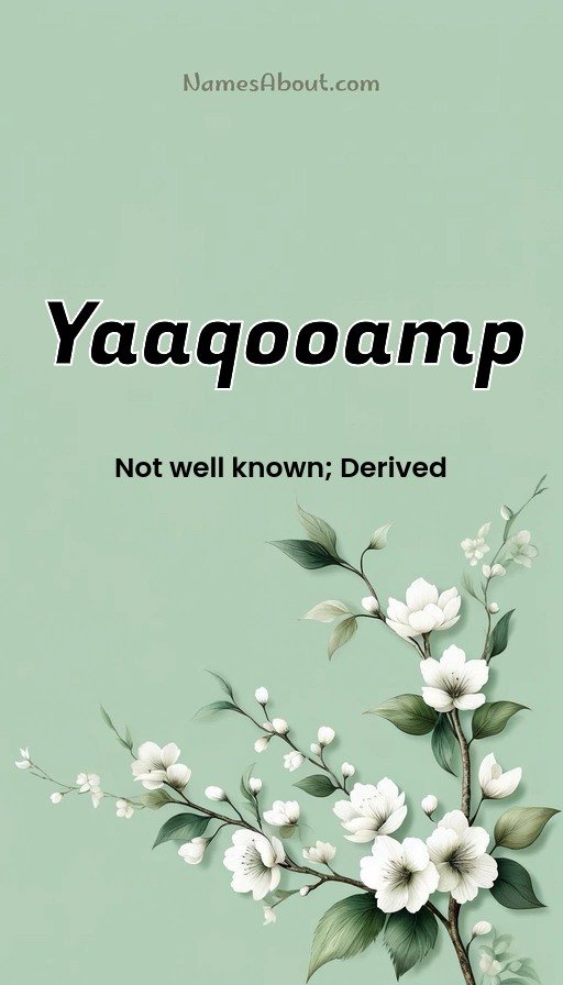 Meaning of Yaaqooamp