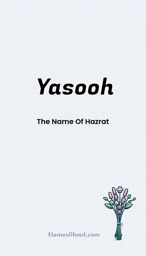 Yasooh name and meaning