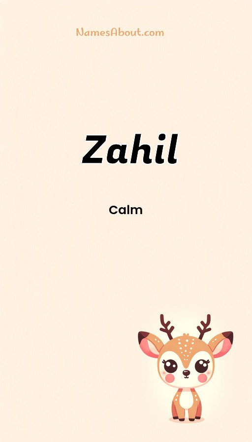 Meaning of Zahil