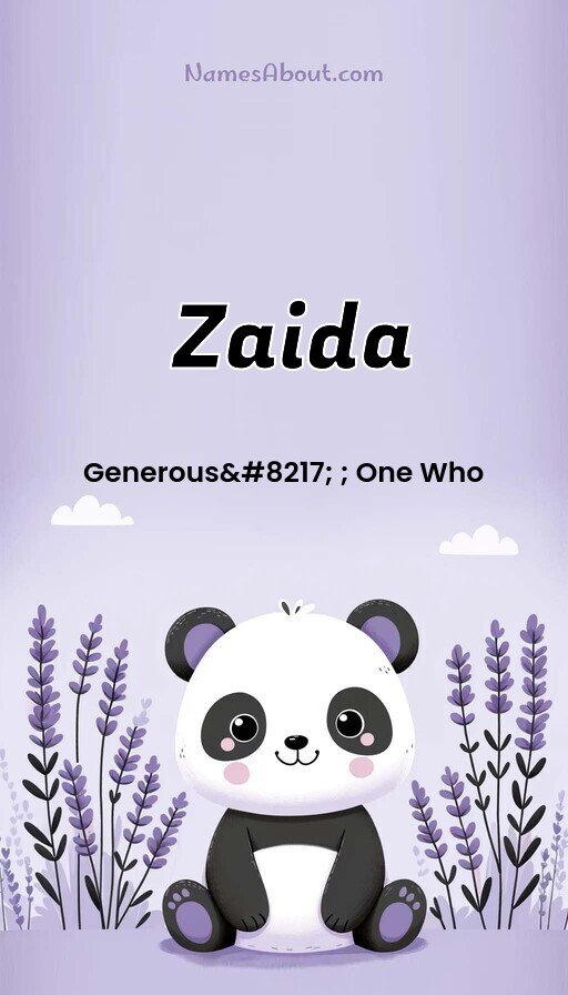 Meaning of Zaida
