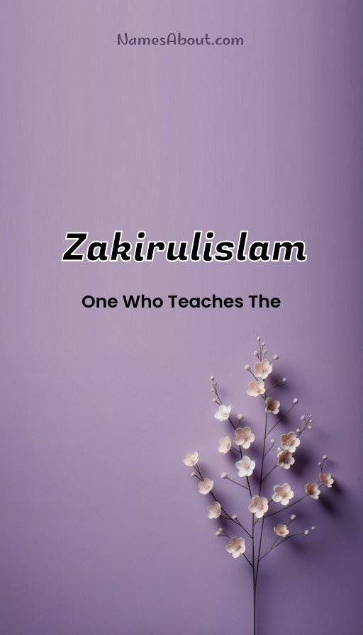 Meaning of Zakirulislam