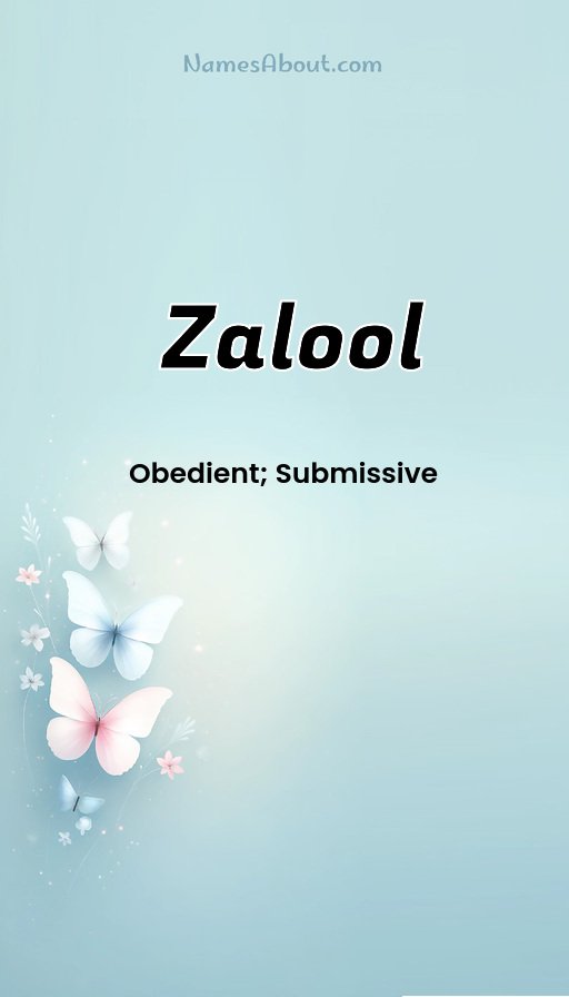 Meaning of Zalool