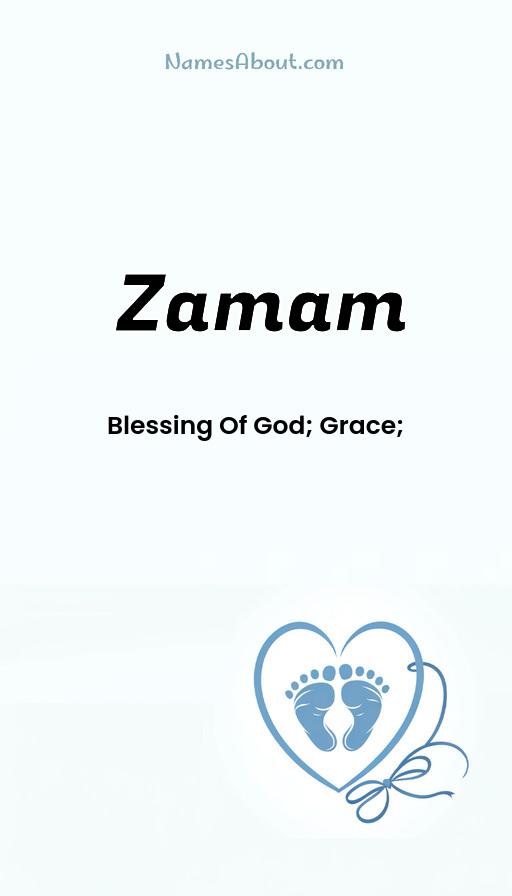 Meaning of Zamam