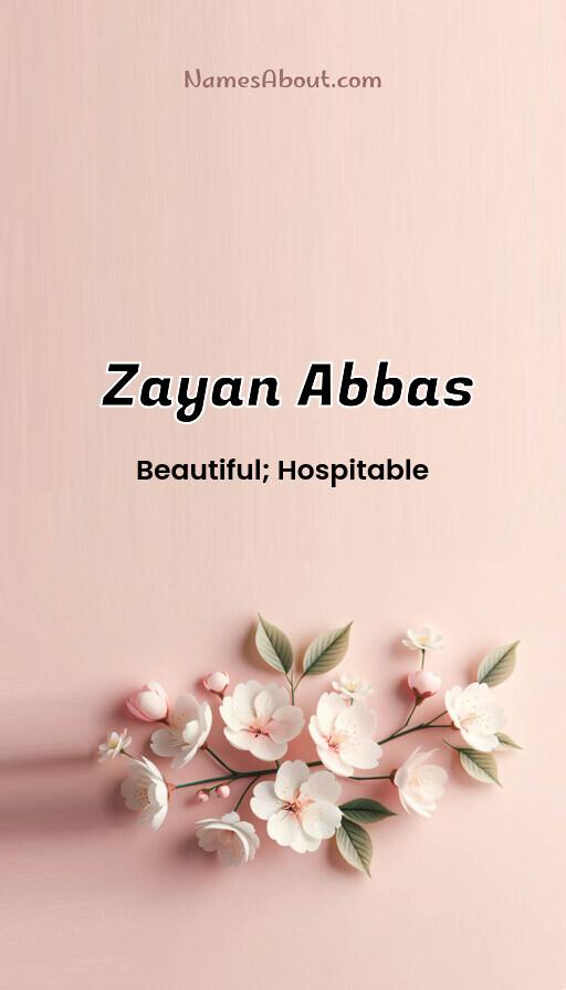 Zayan Abbas name and meaning